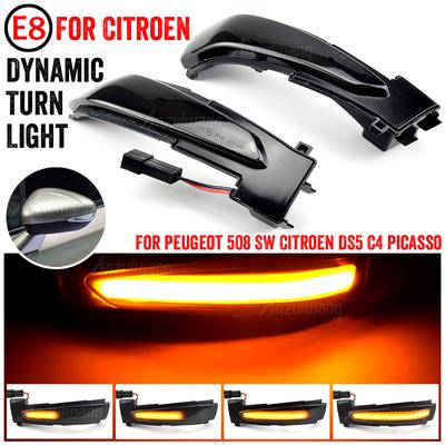 For Peugeot 508 SW 2010-2017 DS5 2011-2017 Dynamic Blinker LED Turn Signal Light Side Mirror Indicator Sequential For Citroen