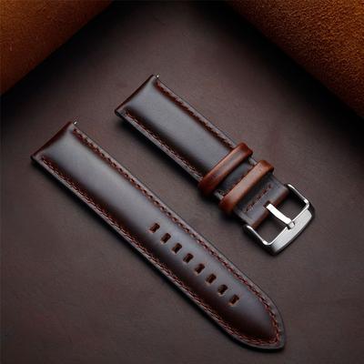 Handmade Genuine Leather Watchband 26mm 18mm 20mm 22mm 24mm Soft Vintage Bracelet Quick Release Leather Watch Strap