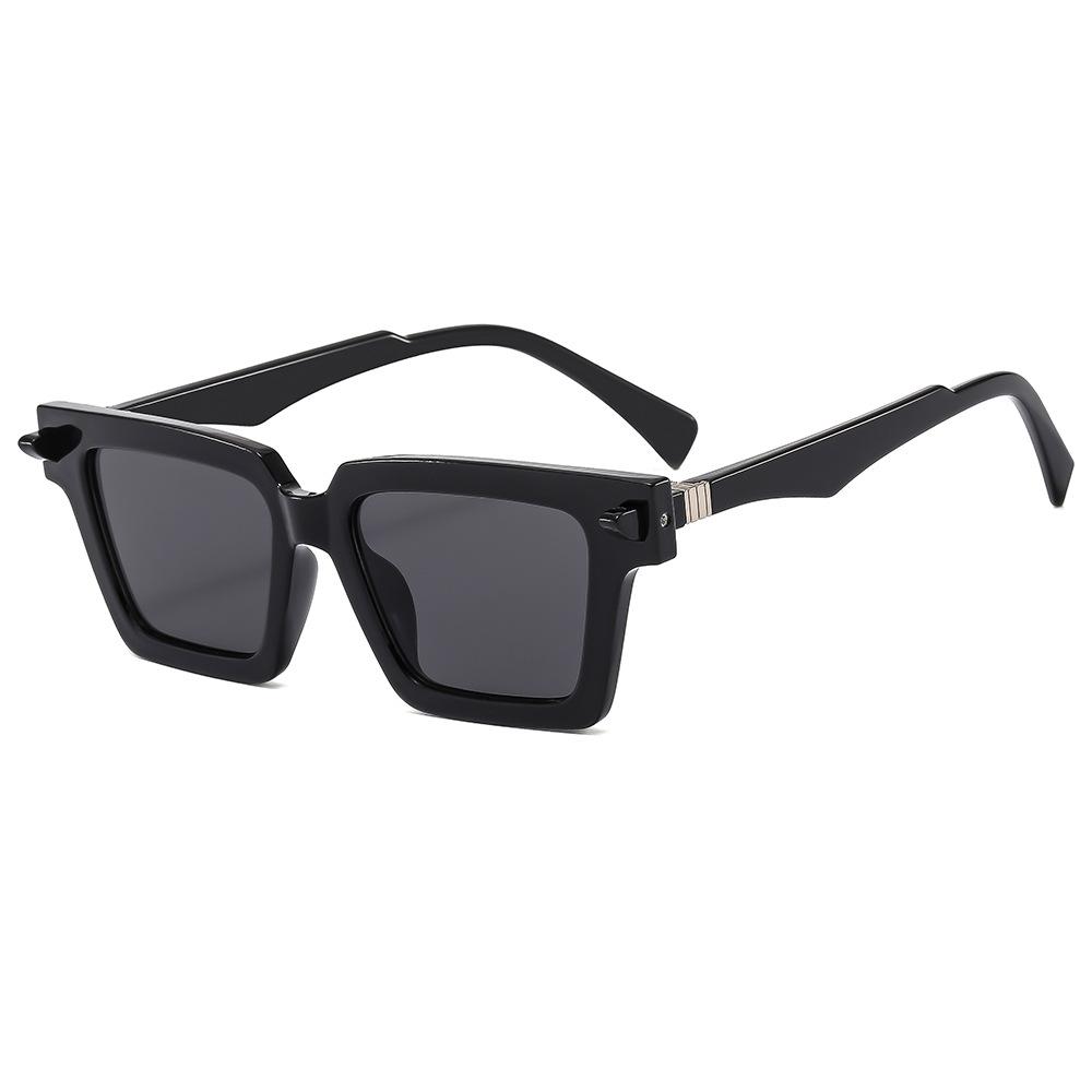 2024Unique Designer Custom Brand Wholesale Sunglasses Unisex Men Women Rice Nail square Sunglasses