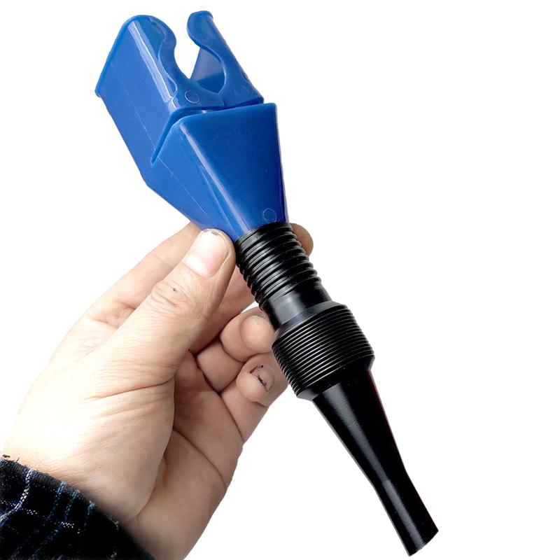 Plastic Refueling Funnel Portable Telescopic Hose Square Bayonet Hands Free Filling Motorcycle Gasoline Funnel