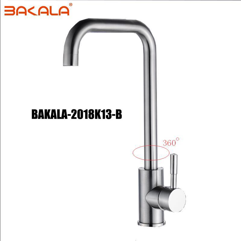 

BAKALA Высококачественная нержавеющая сталь 304 без свинца кухонный кран для мойки кран для мойки поворотный смеситель для кухни и ванной комнаты