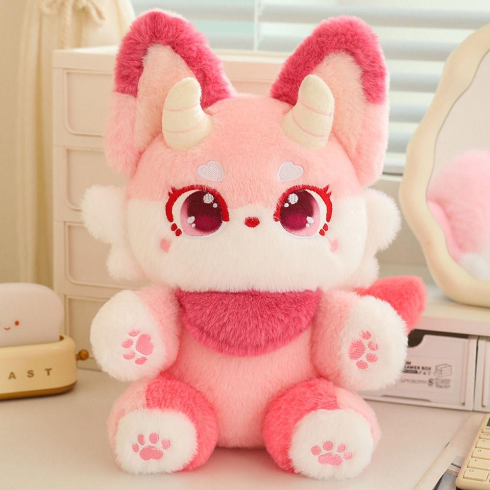 Fluffy Little Animal Devil Doll Large Ear Cartoon Plushies Doll  Festival Party Decor