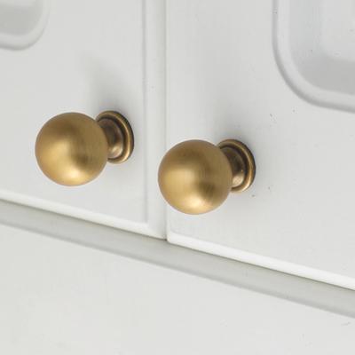 Solide runde Schrankknöpfe Einzelbohrung Metallgriff für Kommode Schublade Küche Badezimmer Schrank Aufbewahrung Hardware