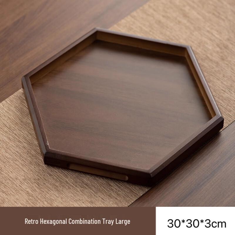 Chinese Style Irregular Wood Serving Tray
