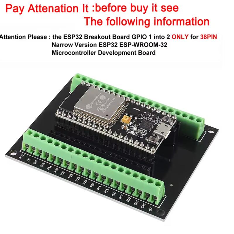 ESP32 Development Board Type-C CP2102 WIFI Bluetooth Module Dual Core Wireless Module ESP-32 ESP-WROOM-32 Expansion Board 38Pin