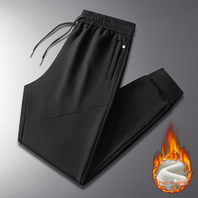 

Мужские спортивные брюки из утолщенного бархата с графеновым покрытием — ветрозащитные, водонепроницаемые, зимнее тепло 3XL