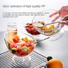 Contenitore per Alimenti Ciotola Diagonale per Frutta Ciotola di Plastica per Insalata Stoviglie da Portata Contenitore per Conservazione Alimenti Durevole