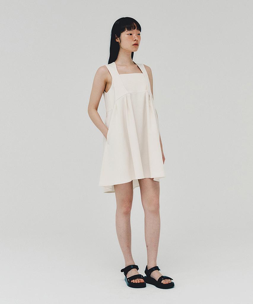 Awi Baby Doll Dress_Cream