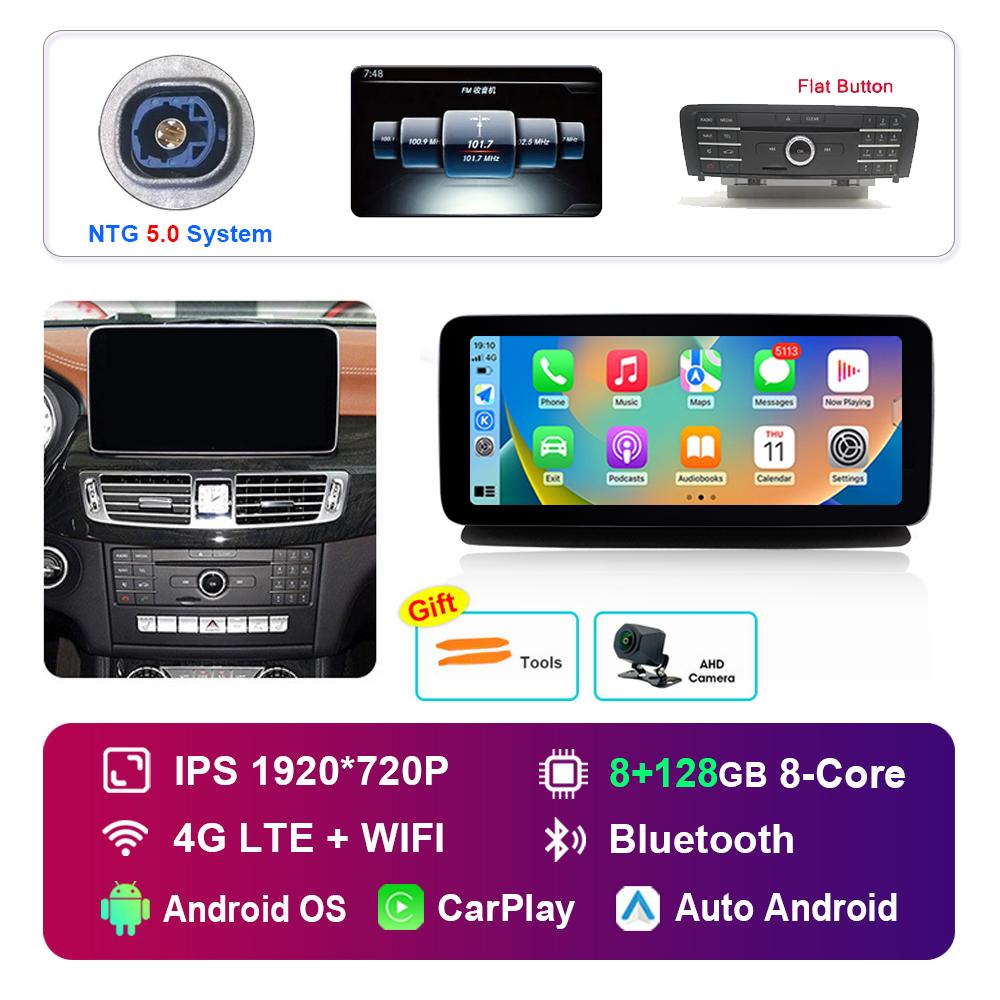 12.3 Inch Android Car Radio Multimedia Player for Mercedes Benz CLS W218 2010 - 2013 NTG 4.5 5.0 System GPS HD Touch Screen