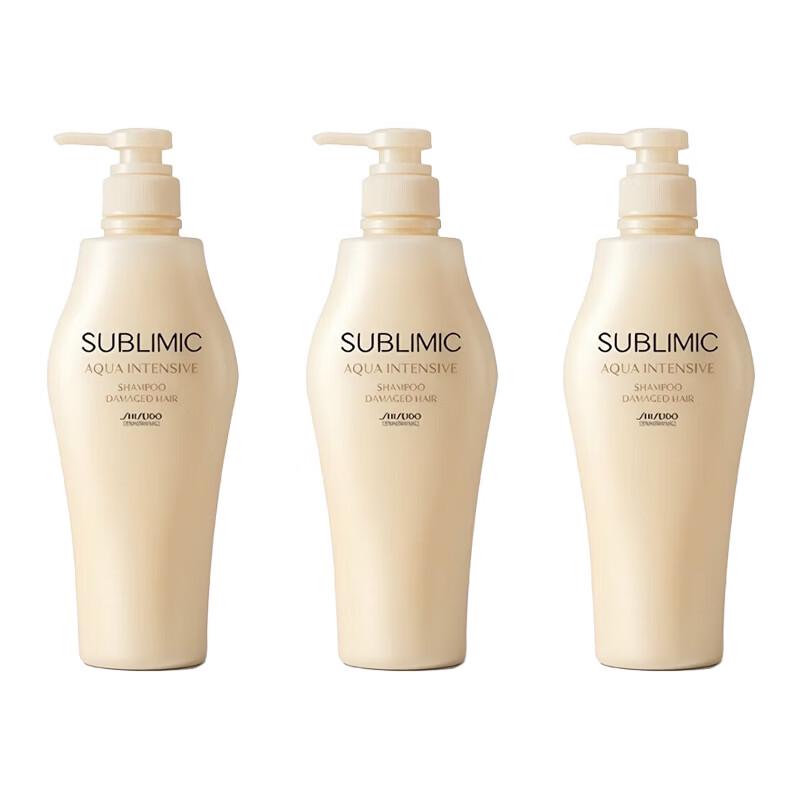 Shiseido Professional Sublimic Aqua Intensive Hydrating Shampoo 500ml (3-Pack)