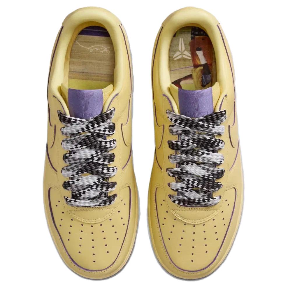 Nike Kobe Bryant X Air Force 1 Low Protro Mamba Mentality Unisex Sneakers Yellow Soft-Yellow HV9408-700