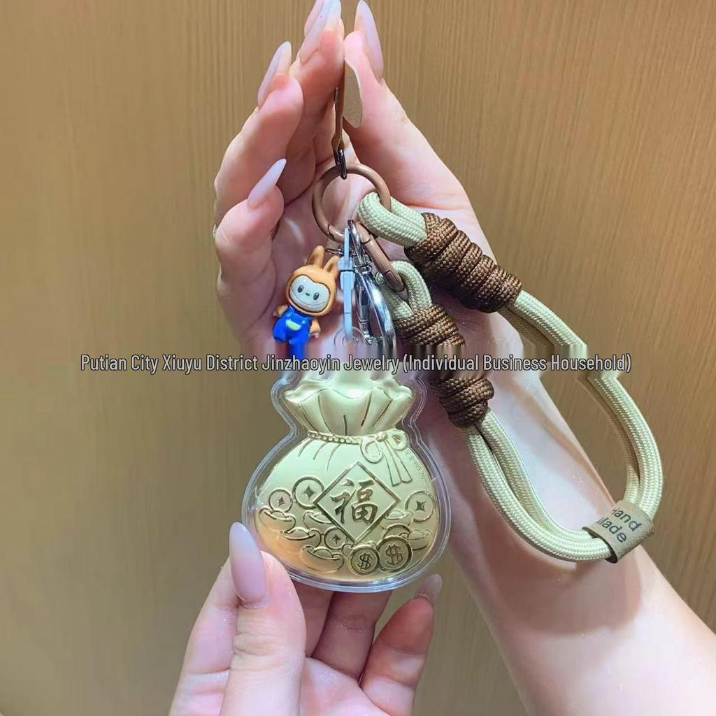 24K Gold Koala Pendant: Peace, Joy & Wealth Keychain Gift