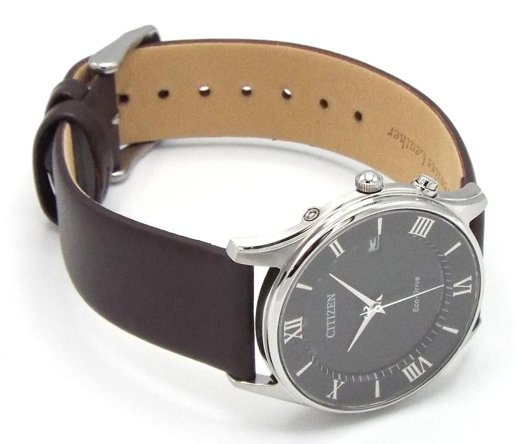 Citizen Eco-Drive Radio-Controlled Watch AS1060 Men's Black Genuine Leather Belt Extra Belt Included Domestic Model