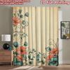 2D Flat Photography Backdrop Tapestry Floral Vintage Design 100% Polyester Festive Holiday Perfect for Bedroom Wall