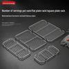 ZISIZ Stainless Steel 1/1 GN Pan BBQ Grill Rack