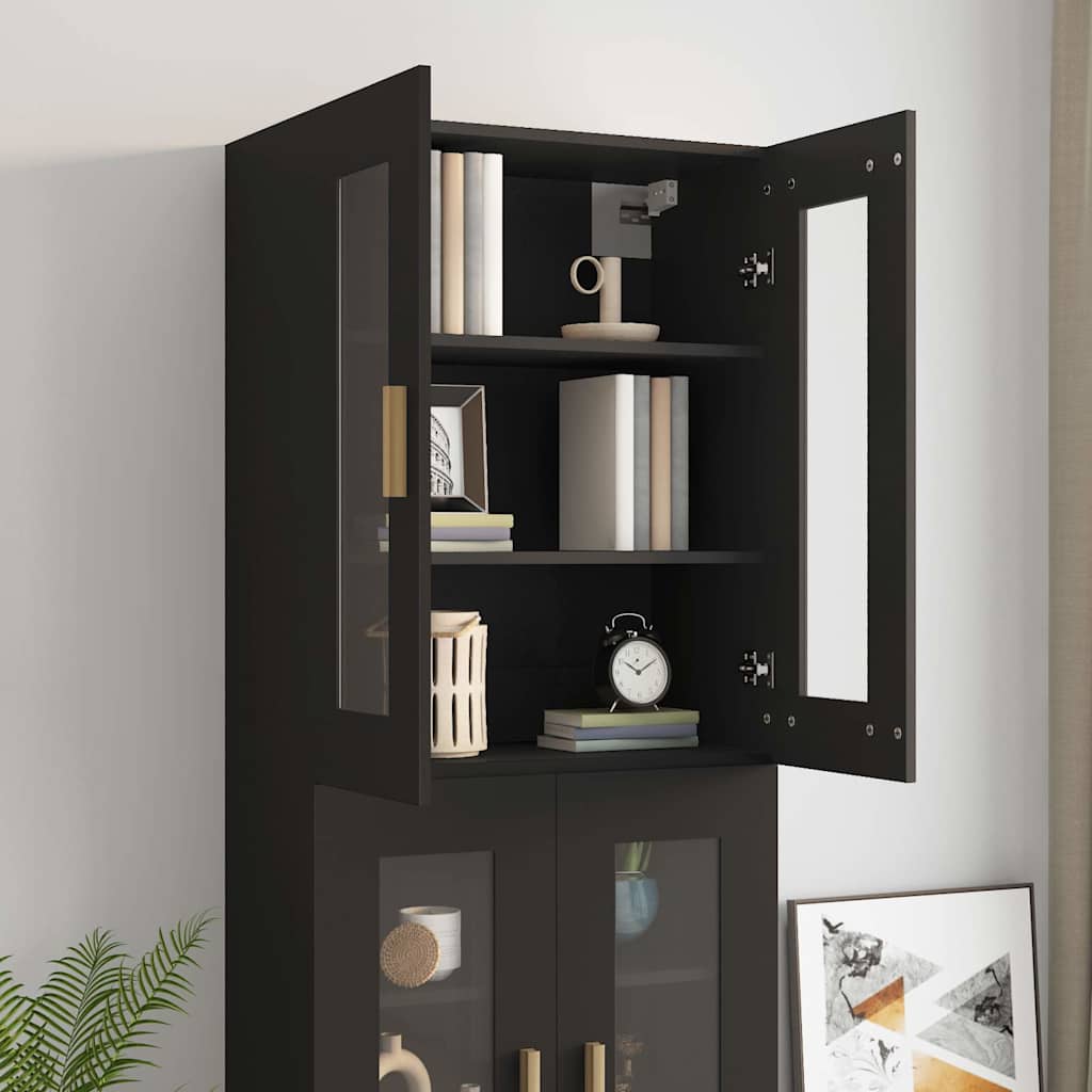 Hanging Cabinet Black 69.5 x 34 x 90 cm