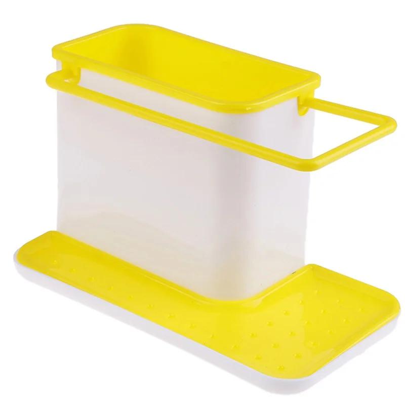

Shelf Organizer Kitchen Sink Appliance Rack Water Filter Storage Dishwashing Cloth Rack Drip Sink Box Kitchen Tools жёлтый
