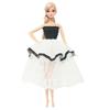 5 Pcs/Set Fashion Doll Clothes for 11.5'' Girl Doll Shiny Sequin Mini Gown Dinner Party Wear Clothes Lace Skirt 30cm Doll Accessories Kids Toy Gift