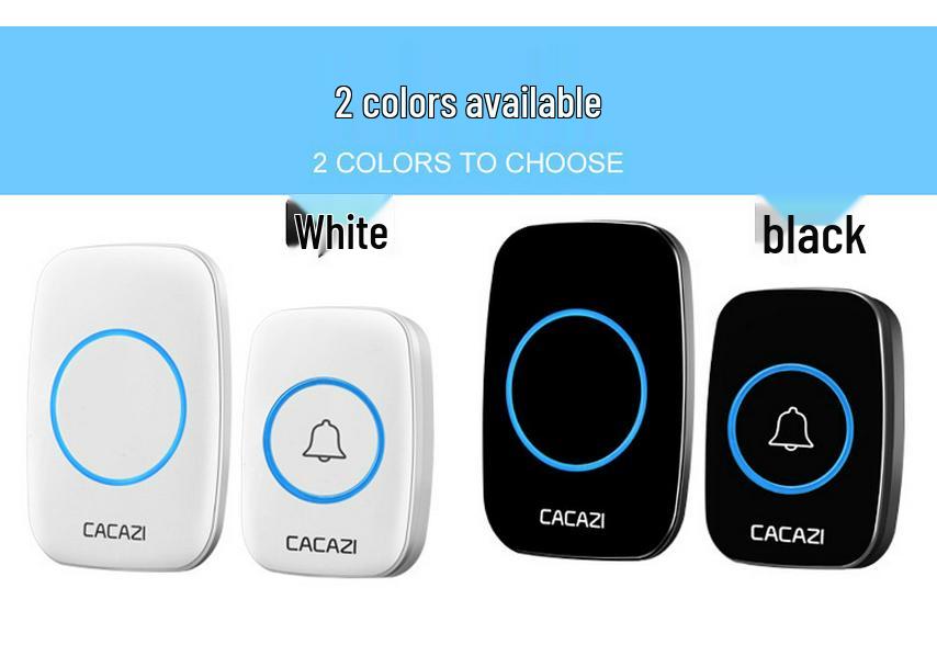 Smart Wireless Doorbell with Long-Range Remote Control, Compatible with EU, US, UK, and AU Plugs