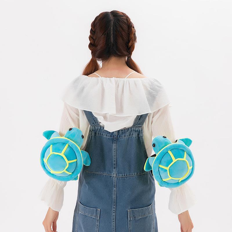 Zimní lyžařské ochranné vybavení Želva plyšová hračka Prdící polštář Měkké roztomilé hnědé medvídě Chrániče kolen Chránič kyčlí Lyžařská protipádová podložka