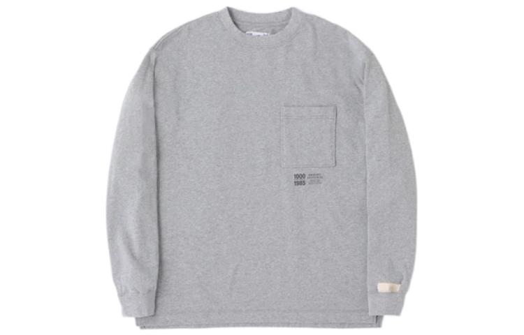 New Balance T Shirts Men s Gray Crew Neck Moderate Straight Fit AMT25023-HGR S
