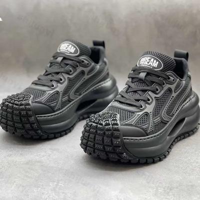 Uomo- Sneakers Platform Moda Autunno Vintage Traspiranti Antiscivolo Scarpe da Corsa Confortevoli Outdoor Aumento Altezza Scarpe Casual