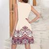Women's Summer Fashion Tank Dress A-Line Sleeveless Casual Floral/Solid Pocket Dress
