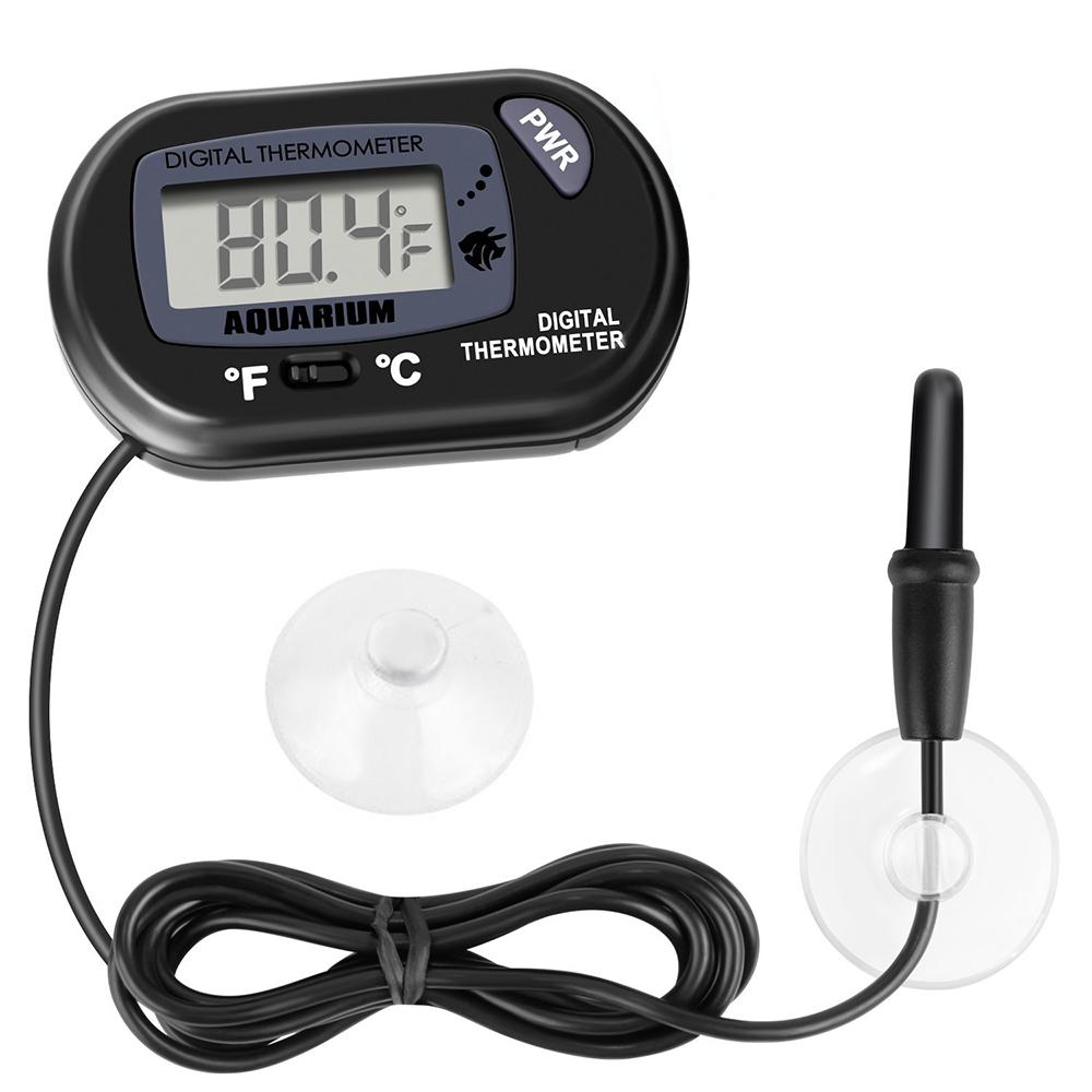 

ST-3 Waterproof Digital Aquarium Thermometer with Probe Fish Tank Electronic Thermometer Degree Celsius ℃ Black/Yellow чорний