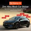 For Xpeng G6 Car Black Badge Xiaopeng G6 2026 2026 2026 2026 Black Front Rear Badge Blackened Modification Accessories