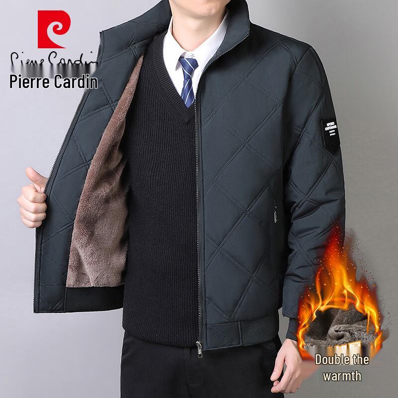 

Pierre Cardin Men s Stand Collar Plush Padded Jacket 6XL