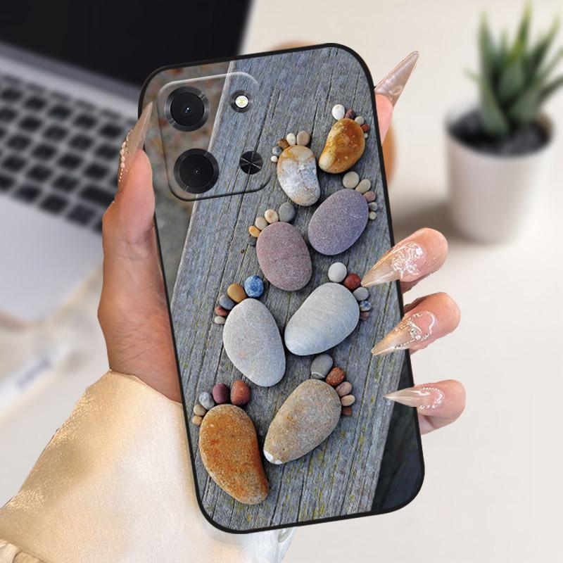 For Xiaomi Poco C85 5G Phone Case Luxury Lion Wolf Flower Printed Casing Soft Silicone TPU Back Cover For POCO C85 POCOC85 173mm
