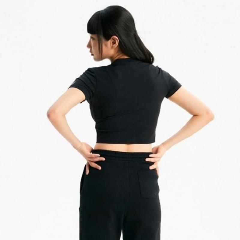 New Balance Sleeve Tee Semi Crop Short Sleeve Tee Nbnee2w422 19