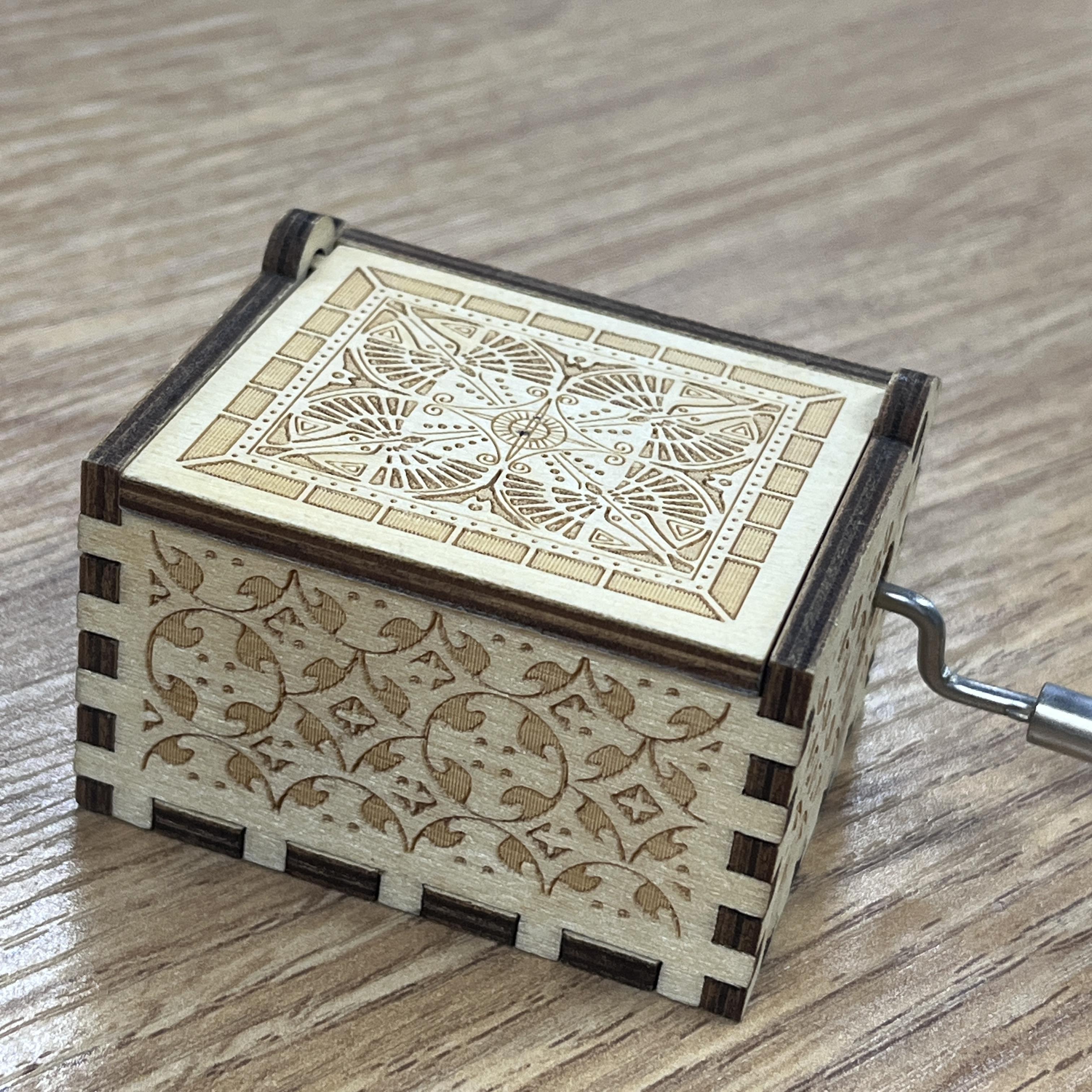 Music Box Wooden Hand-Crank Music Box New Year, Birthday, Mother s Day Gift
