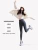 New women's solid color yoga sports high waist 9-point leggings cotton large size outer wear autumn and winter modal