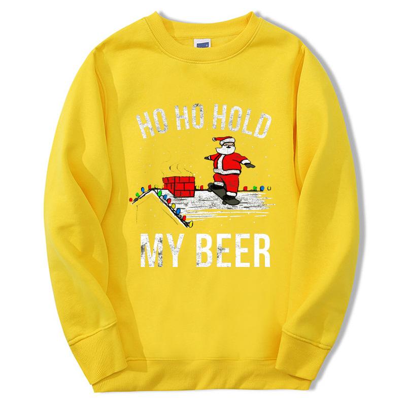 Christmas Hoodies Hold My Beer Fashion Crewneck