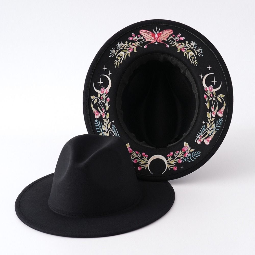Bohemian Costume Cosplay Cap Butterfly Topper Hat Fashion Western Cowboy Jazz Hat Travel