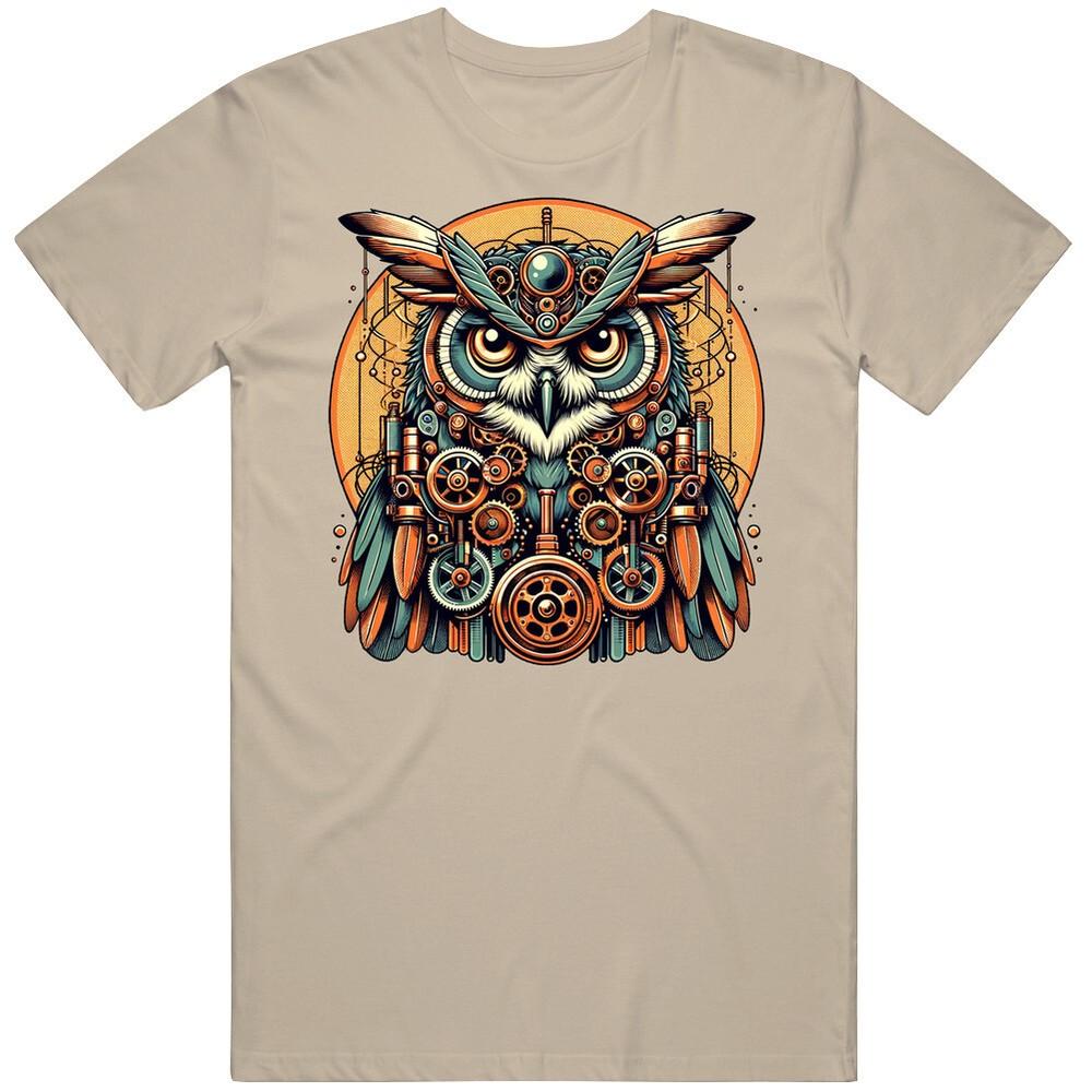 Steampunk Wise Owl Fantasy T Shirt Unisex T-Shirt XXXXL