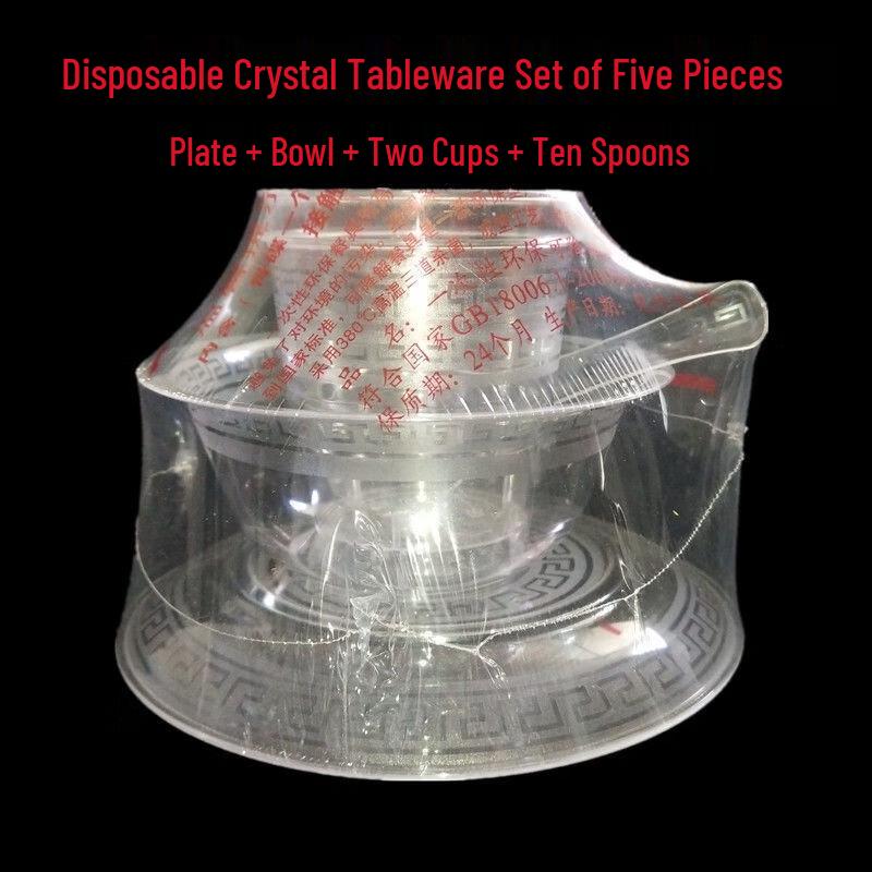 

Disposable Plastic Tableware Set