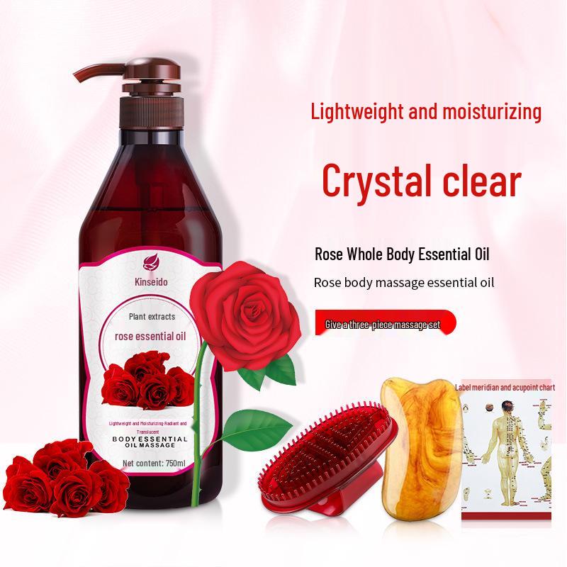 Rožių ir alyvuogių masažinis eterinis aliejus - 750 ml Naudojimui meridianų grožio salone, praturtintas senu imbieru