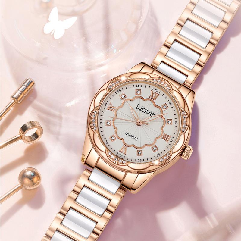Langjue Diamond Women'S Watch Simple Fashion Watch Quartz Watch