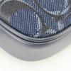Gebrauchte COACH Bauchtasche Signature Denim F58550 Gürtel Denim/Leder Marineblau Marineblau Kameratasche