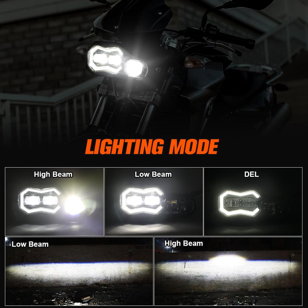Brightest Led Headlight BMW F650GS F700GS F800GS F 800GS Adventure Explorers Headlamp Fog Lights High Low DRL For Motorcycle