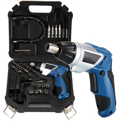 46Pcs/Set Multifunction Electric Screwdriver Rechargeable Lithium Battery Screwdriver