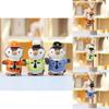 Cute Plush Toy Penguin Police Officer Doll Adorable Firefighter Penguin 14cm