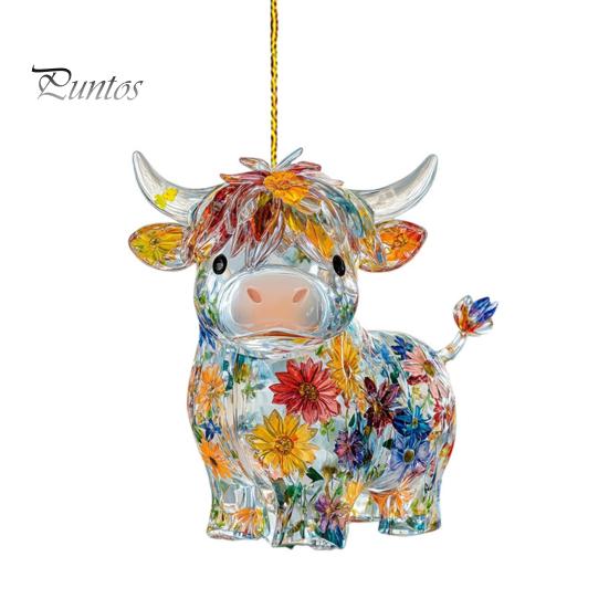 

Акриловая подвесная подвеска с шнурком, легко подвешиваемая в форме животного, красочная универсальная, аксессуары для автомобильного зеркала заднего вида D