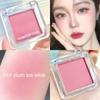 Face Blusher Matte Natural Cheek Tint Brighten Face Waterproof Face Contouring Cosmetics Blush Powder Soft Female Makeup Brighten Face Makeup Blush