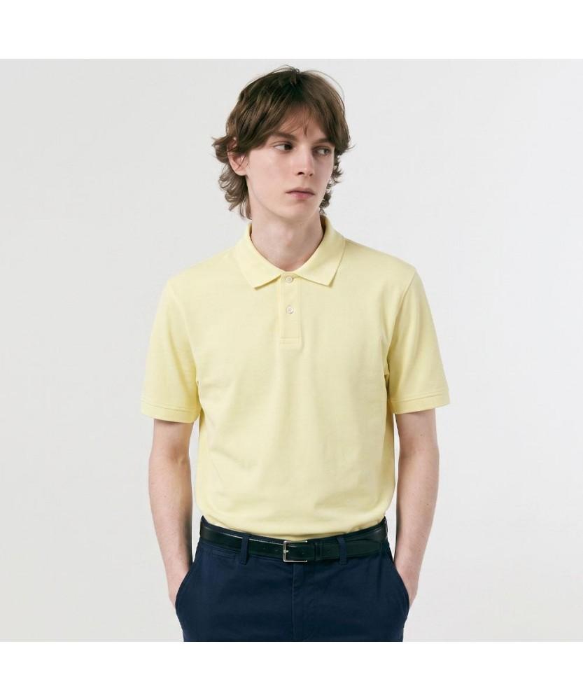 NOTIG Cotton Blend Aerocool Pique T-Shirt Yellow_Oks2T1Ts101Y1