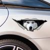 Adesivo per Auto Testa di Husky Cane Animale Domestico Decalcomania Autoadesiva Impermeabile Decorazioni Auto su Paraurti Lunotto Posteriore Laptop JM52