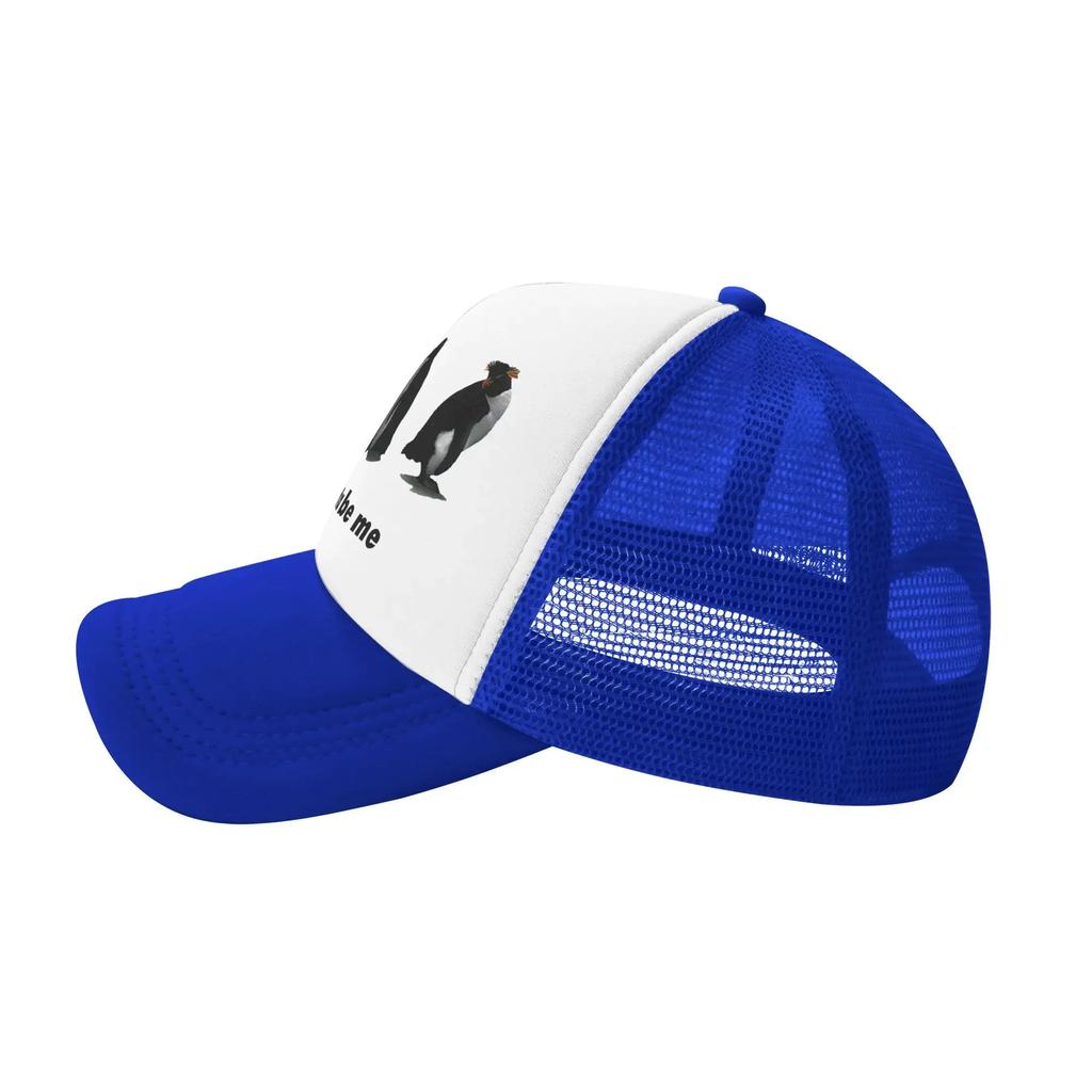 I Just Gotta Be Me Funny Penguin Snapback Hat For Men Women Summer Cooling Mesh Side Sun Hats Caps For Casual Headwear