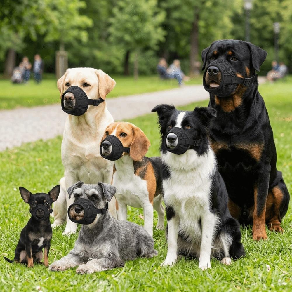 Waterproof Dog Muzzle Adjustable Dog Anti Bite Muzzle Safe Wearing Dog Bark Stopper  Daily Walking